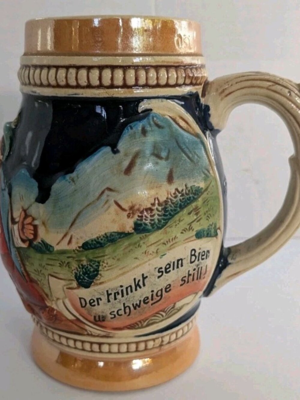 Vintage Thewalt Beer Stein Mug – Mold 495 – Western Germany - Tavern Inscription